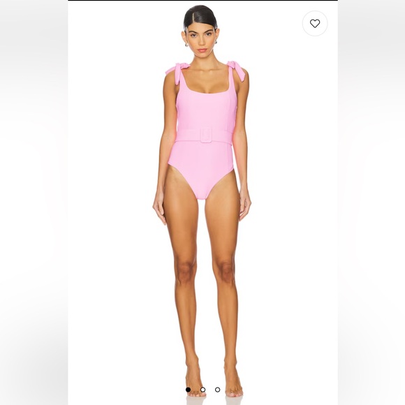 NWT BEACH RIOT Sydney Belted One Piece in Prism Pink - Picture 2 of 7